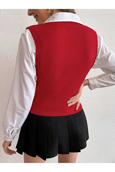 youknitwear you Cameron 100% Cotton V-Neck Women's Sweater