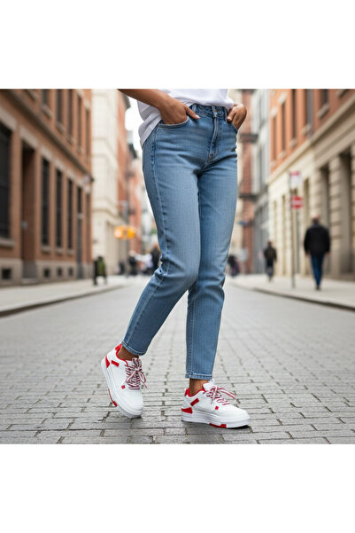 dehaine Women's causal sneakers made of eco-leather, 8002