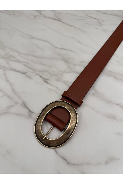 EMR Official Ancient Round Buckle Women's Belt,Dress Belt,Jacket Belt,Pants Belt,Dress Belt