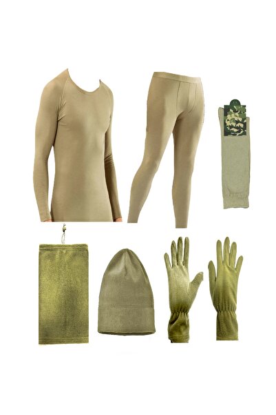 Bedel Asker Seti Bedelli Askerlik Kışlık Termal İçlik Eldiven Boyunluk Bere Seti