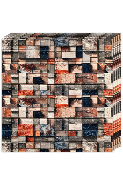 Teno Set of 10x 3D Teno® Wallpaper, Mosaic Pattern, covering area 5.3 sq m, w...