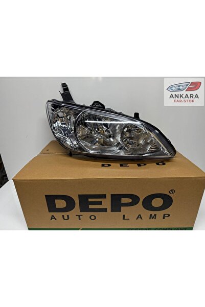 Depo HONDA CİVİC VTEC 2 2004-2006 ÖN FAR LAMBASI SAĞ SEDAN (VTEC 2 MAKYAJLI KASA-SAĞ FAR-DEPO)