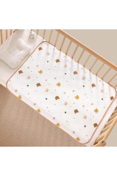 Generic U Hoome Ultra-Soft 4-Layer Washable Reusable Waterproof Bed Pad 80 x 100 cm