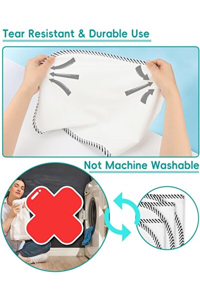 Generic بطانات تغيير حفاضات الأطفال المقاومة للماء، 3 قطع، 27×13 بوصة، محمولة، قابلة للغسل من الفلانيل (Alybrol)