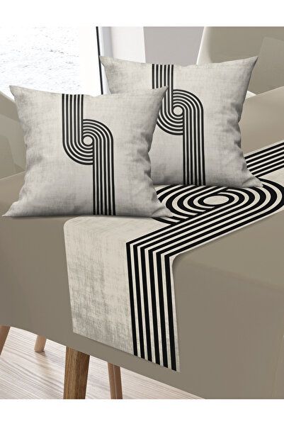 Ardizayn Venice - Velvet Fabric, Balcony, Garden, Kitchen Runner and Set of 2 Throw Pillow Covers