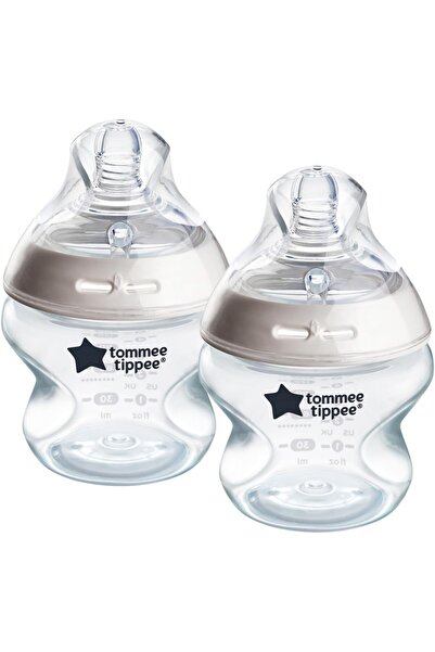 tommee tippee Closer to Nature Baby Bottle, Anti-Colic Valve, Slow Flow, 5oz - Pack of 2