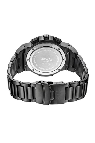 JBW Men's Saxon JB-6101 G Stainless Steel Genuine Diamond Watch