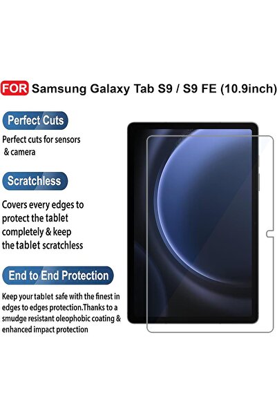 HYX Tempered Glass Screen Protector for Samsung Galaxy Tab S9 / S9 FE (10.9 inch)