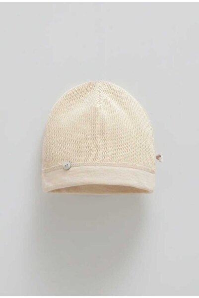 Caramell Perlababy 100% Cotton Soft Style Baby Girl Beanie 1-12 Months