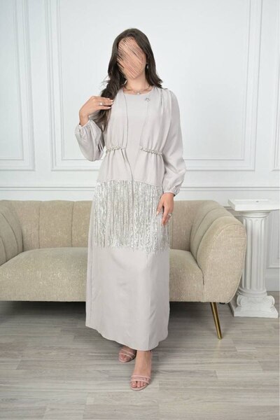 SELSAL Elegant dress adorned with fringe