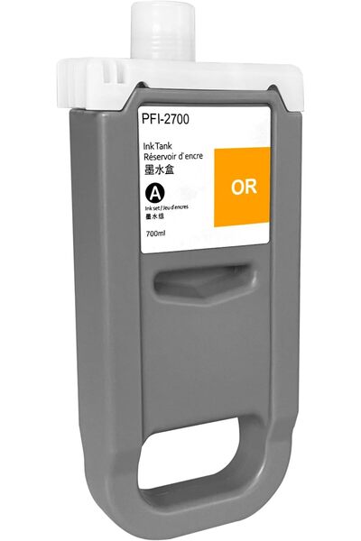 Propart PFI2700 Orange Ink Cartridge 700 ml, 20000 Pages Compatible Canon ima...