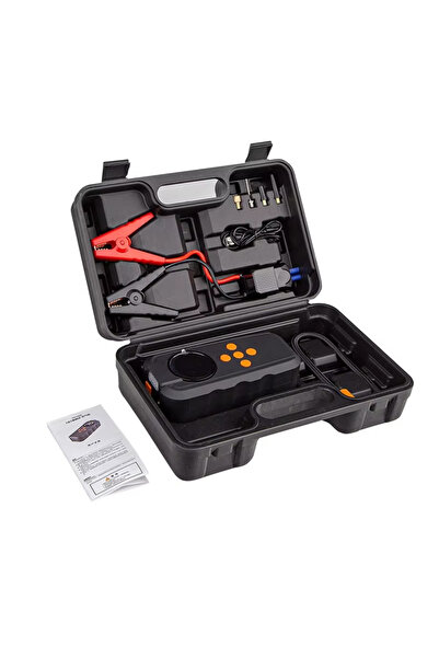 Denx Car jump starter (2000 amps), powerful 150 PSI air blower, and 6000mAh power bank