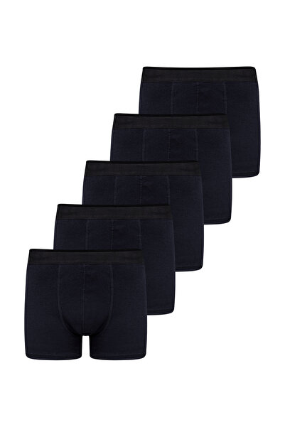 Paul Parker Pamuklu Lacivert 5'li likralı boxer