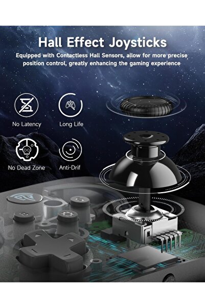 EasySMX X10 Wireless Bluetooth Controller with Swappable Faceplate, Hall Effect Joysticks & Triggers