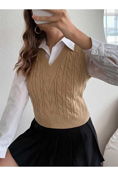 youknitwear you Cameron 100% Cotton V-Neck Women's Sweater