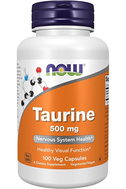 Now Foods Taurine 500 mg, 100 Capsules