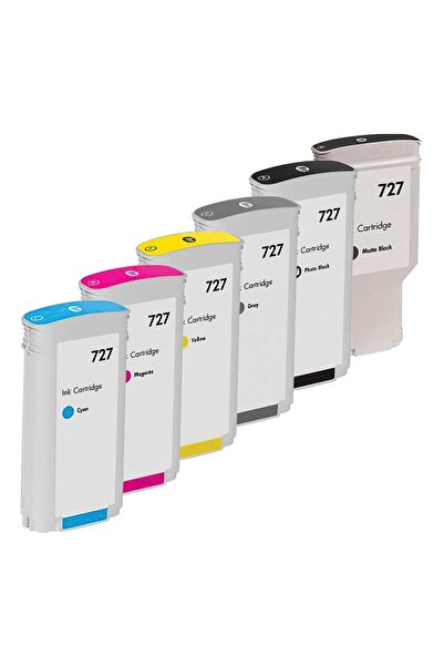 Propart Set de 6 Cartuse Cerneala Negru Mat, Foto Negru, GRI, Albastru, Rosu,...