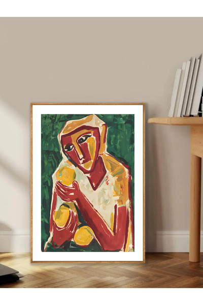 Tuba Decor Tablo dintr-o singură bucată cu rame din lemn pentru sufragerie, s...