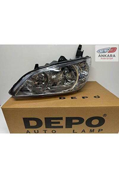 Depo HONDA CİVİC VTEC 2 2004-2006 ÖN FAR LAMBASI SOL SEDAN (VTEC 2 MAKYAJLI KASA-SOL FAR-DEPO)