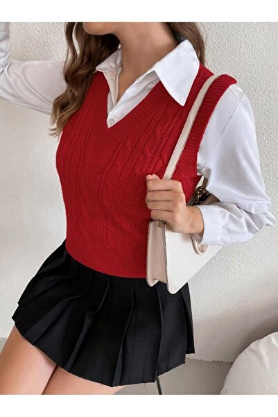 youknitwear you Cameron 100% Cotton V-Neck Women's Sweater