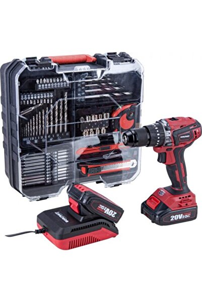 Worcraft Mașină de găurit/șurubelniță, 2x20V Li-ion, 2 Ah, încărcător și set ...