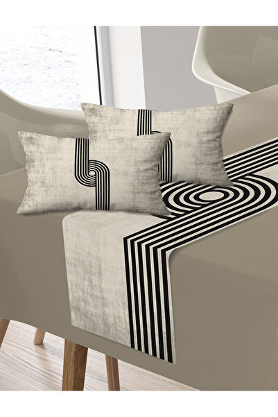 Ardizayn Venice - Velvet Fabric, Balcony, Garden, Kitchen Runner and Set of 2 Throw Pillow Covers