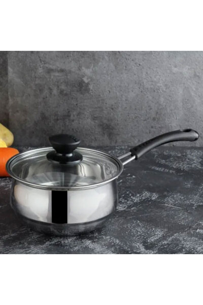 Muchmy 2 Pieces Stainless Steel Cookware Set Glass Lid Multi Purpose Cooking Mulk Soup Pots