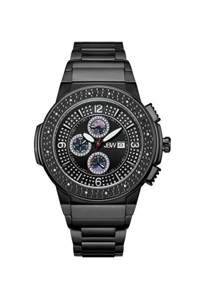 JBW Men's Saxon JB-6101 G Stainless Steel Genuine Diamond Watch