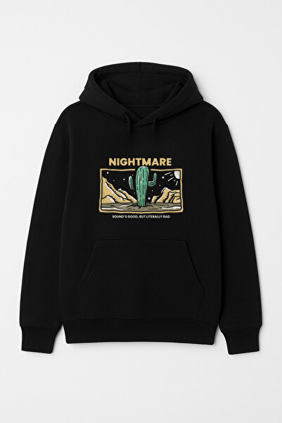 CALKARCOLLECTION سويت شيرت (هودي) للجنسين من Nightmare Cactus بغطاء رأس