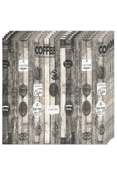 Teno Set 20x Tapet 3D Teno®, Model Coffee, suprafata acoperire 9.8 mp, perete/tavan, 70x70 cm,maro