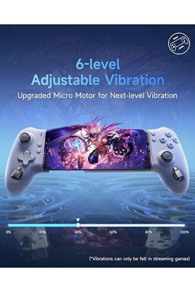 EasySMX M15 Type-C Mobile Gaming Controller, With Hall Effect Sticks & Mechanical Buttons, White