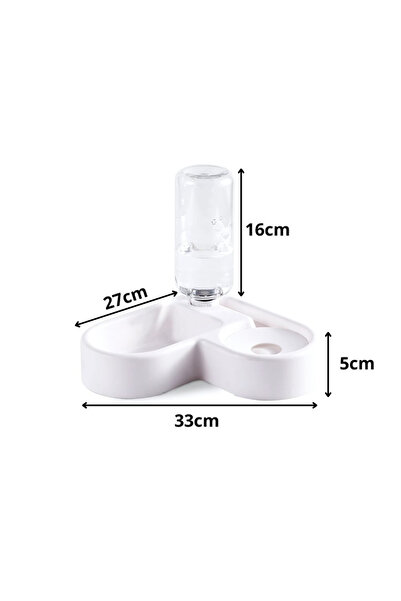 VERK Food bowl for cats and dogs, Group, 2 in 1, white, 500ml