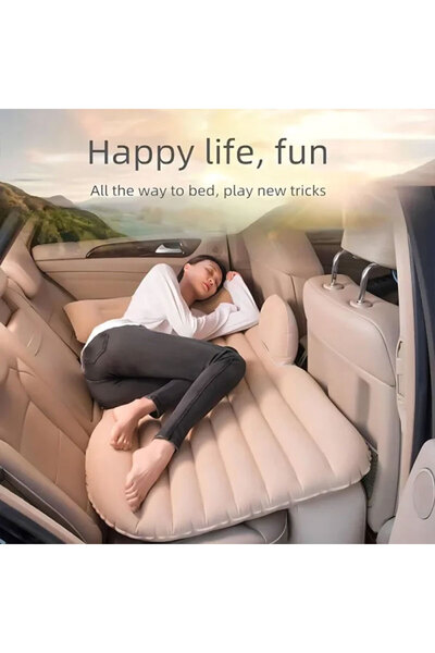 Muchmy Car Travel Air Bed Inflatable Mattress Portable Outdoor Camping Bed with 2 Air Pillows and Pump