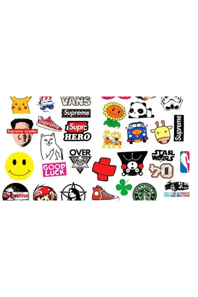 Orajet Set de 50 de autocolante Supreme