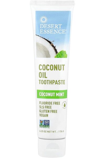 Desert Essence معجون أسنان بنكهة جوز الهند والنعناع، 176 جم