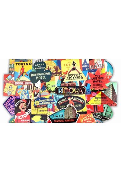 Orajet Set de 50 de autocolante - Travel Addict