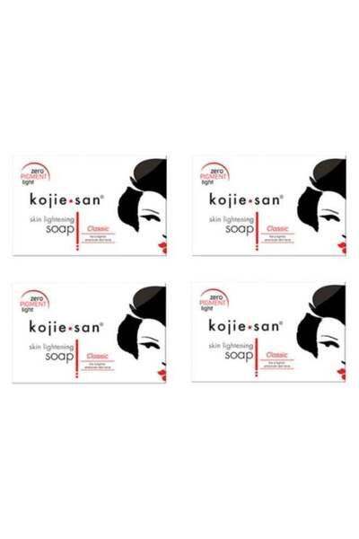 koji san كوجي سان، عبوة من 4 قطع من صابون حمض تفتيح البشرة، 135 غرام × 4 غرام