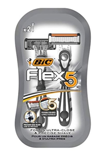 Bic Flex 5 Men's Razor - 2-Pack Disposable Razor Blades