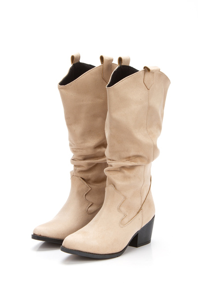 DARUGA Kadın Kalın Topuklu Çok Şık Günlük Çizme