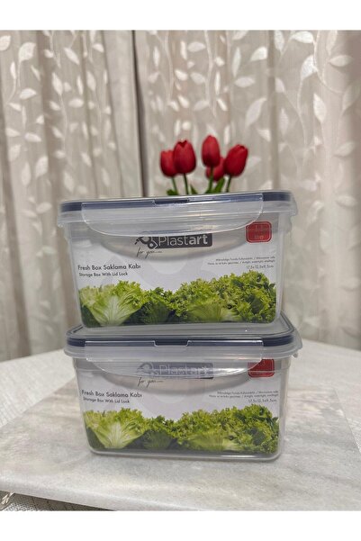 Plastard Multi-Purpose Fresh Box Storage Container with 2 Strainers and Vacuum Lid