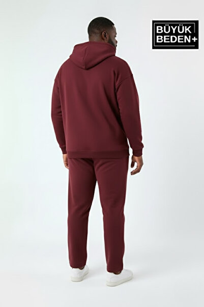 Superlife Ανδρικό φούτερ με κουκούλα μεγάλου μεγέθους SPR24BSW57