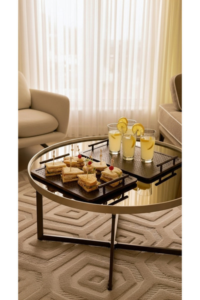 Generic A versatile serving tray set with a perfect design