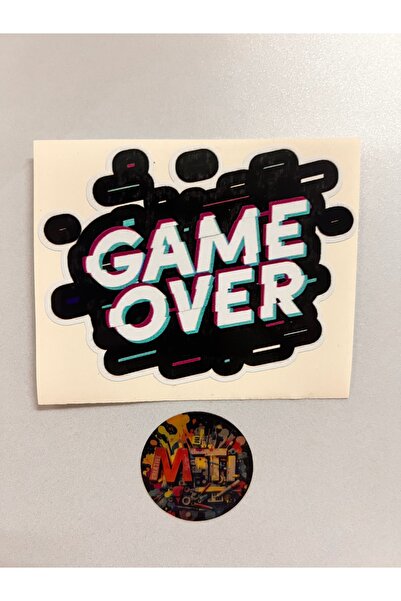 sticker Game over 10X8.5Cm Car Motorcycle Helmet Laptop Windshield Sticker Printing