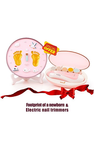 Primo Plus مجموعة مكونة من قطعتين (6 في 1 ماكينة قص أظافر كهربائية مع ضوء LED...