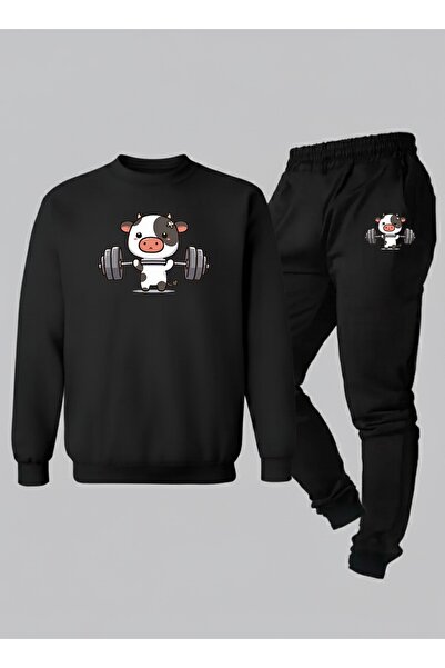 LORVEX Unisex Swea tricou - Trening pentru copii, cu gât rotund, imprimat cu ...