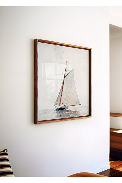 ARTHOUSECOLLECTIVE Winslow Homer Poster - Sailing Off Gloucester - Square Poster - Unframed Poster in Painting Sizes