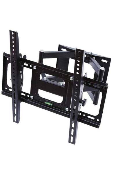 HYX حامل حائط تلفزيون متين مزدوج الذراع كامل الحركة مقاس 32-55 بوصة