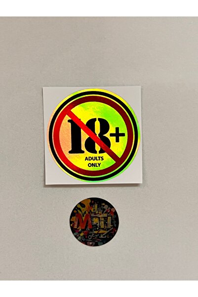 sticker 18+ Eighteen Years Old Restriction 7X7Cm Car Motorcycle Helmet Laptop...