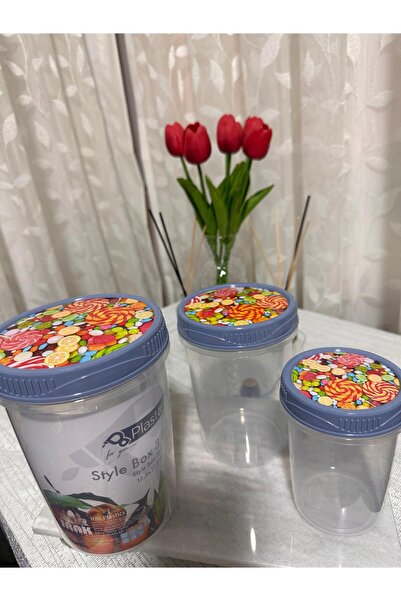 Plastard Multi-Purpose Fresh Box Storage Container with Interlocking 3-Sized Swivel Lids