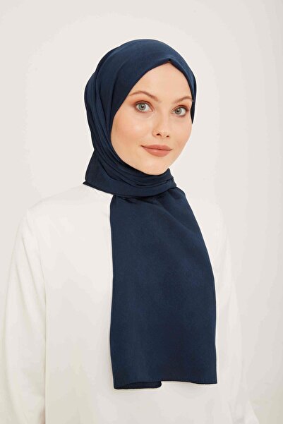 Armine Trend J.Capri Navy Blue Solid Color Shawl Ist 8 - 135